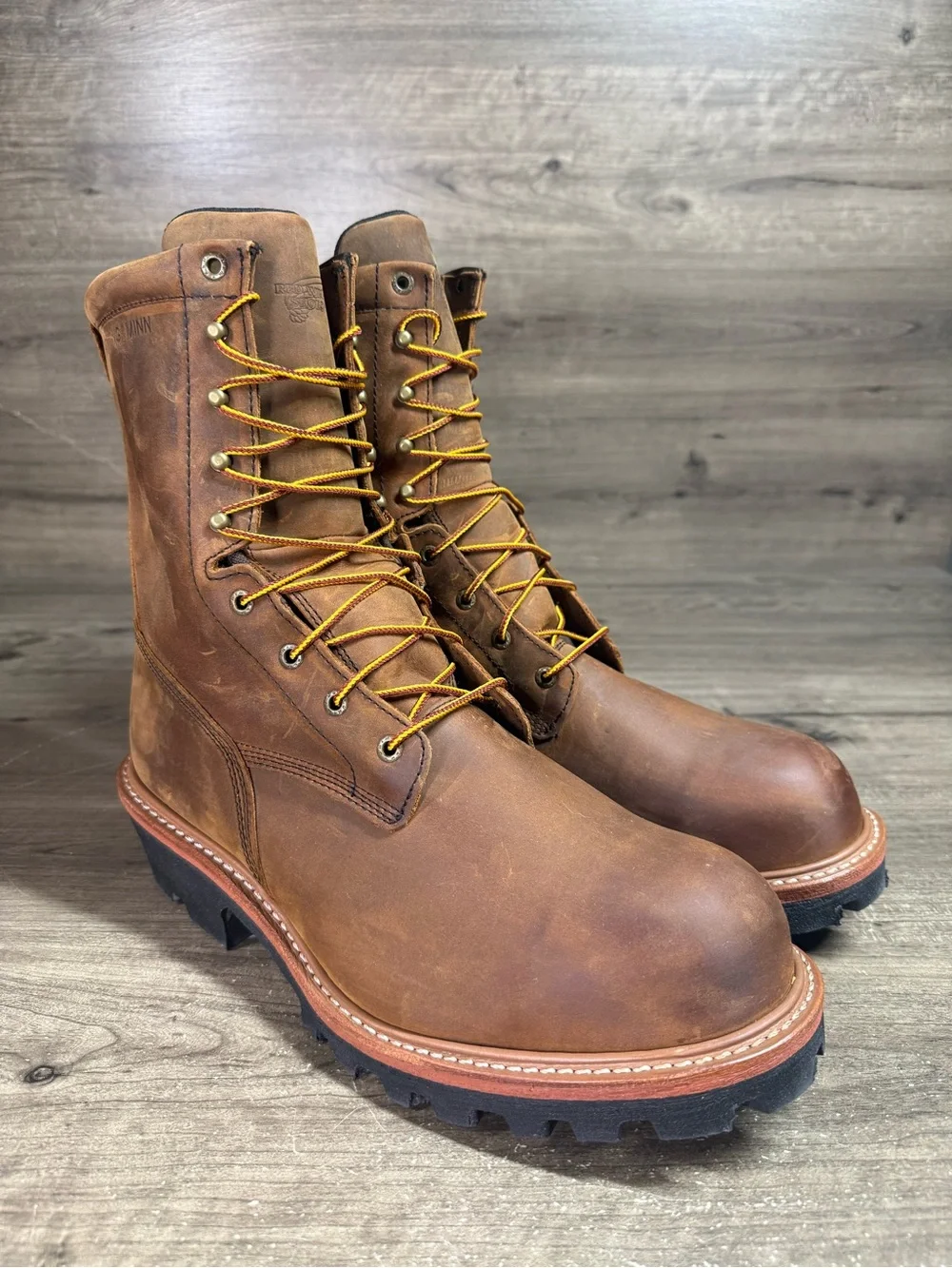 Red Wing 2217 LoggerMax Boots Men’s 13 EE Steel Toe Waterproof Vibram Leather US